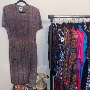 Vintage Leslie Faye Dress 💜❤️💚💙